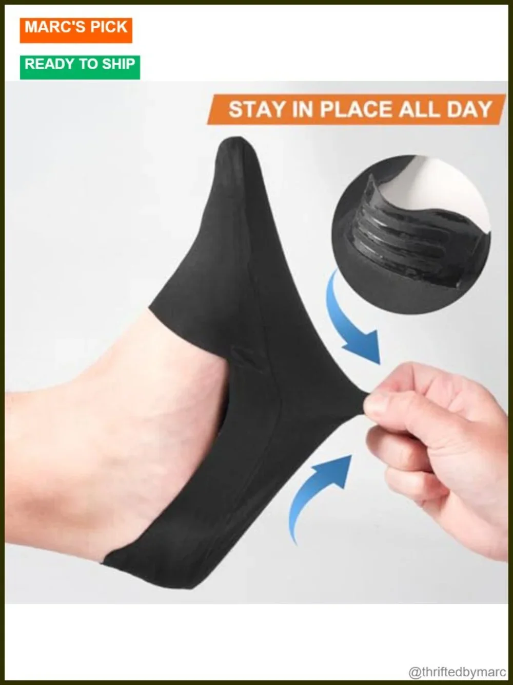 No Show Socks Men Nylon Non Slip Low Cut Invisible Liner Footies Thin Silk